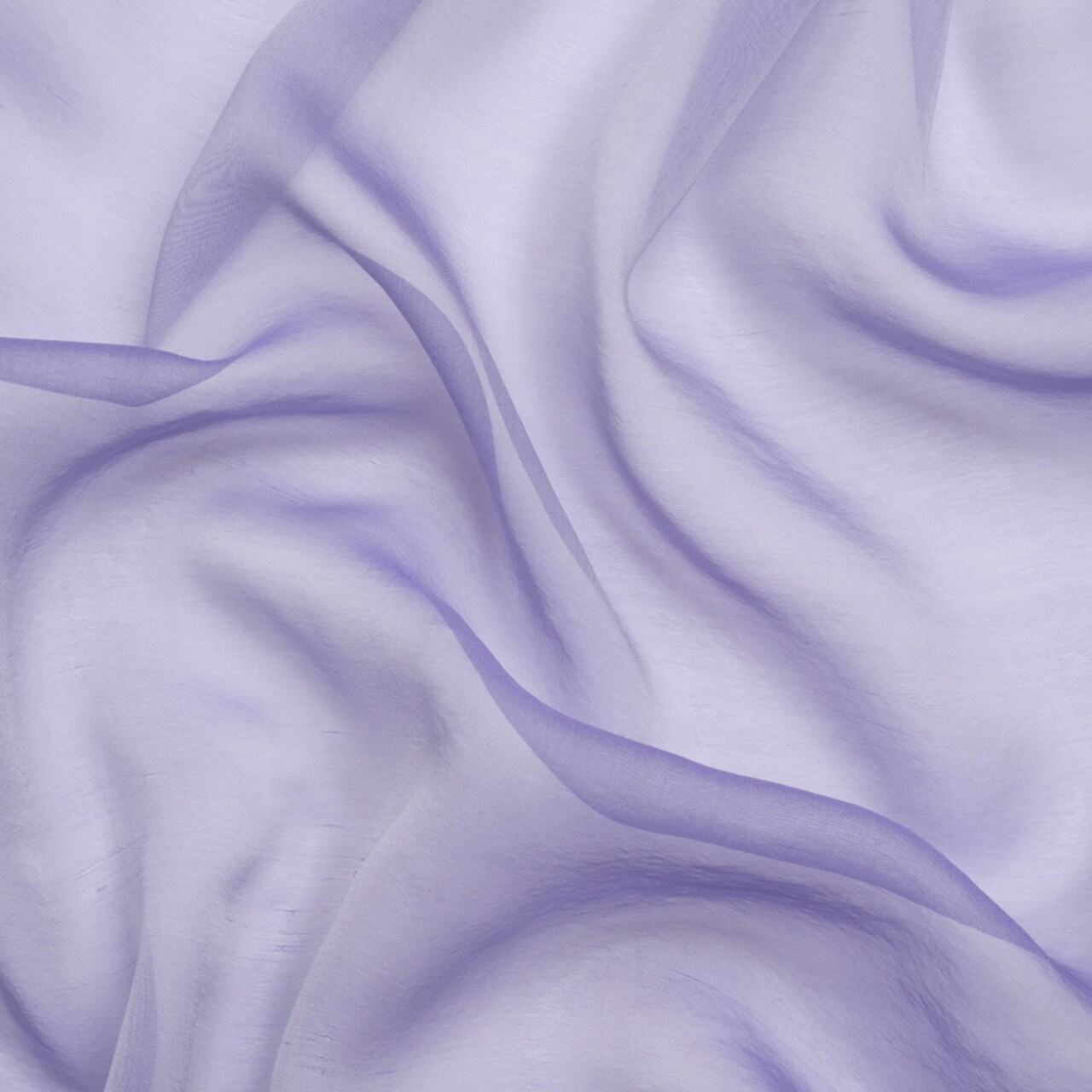 1 Yard Lavender and Silver Iridescent Chiffon-Like Silk Voile 54" Wide, Silk Lightweight Sheer Fabric